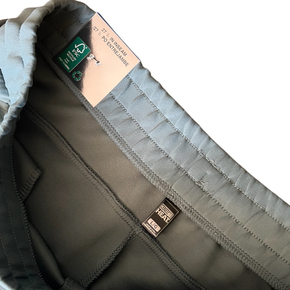 NWT 32 Degrees Sueded High Rise Pant Green - Picture 9 of 13